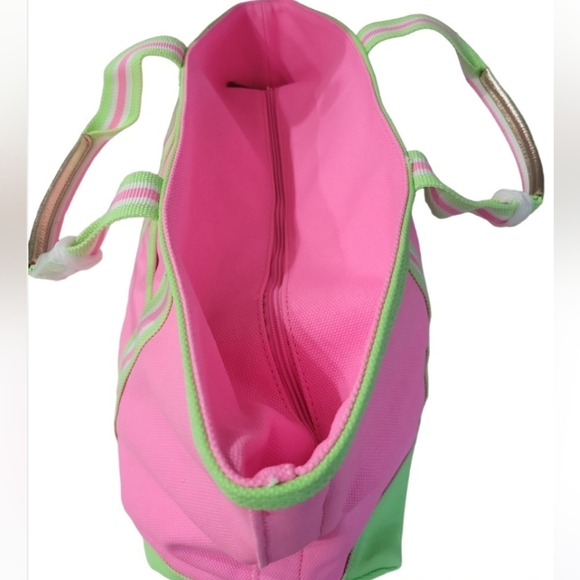 Lilly Pulitzer Mercato Tote Pink Shandy NEW - Picture 4 of 10